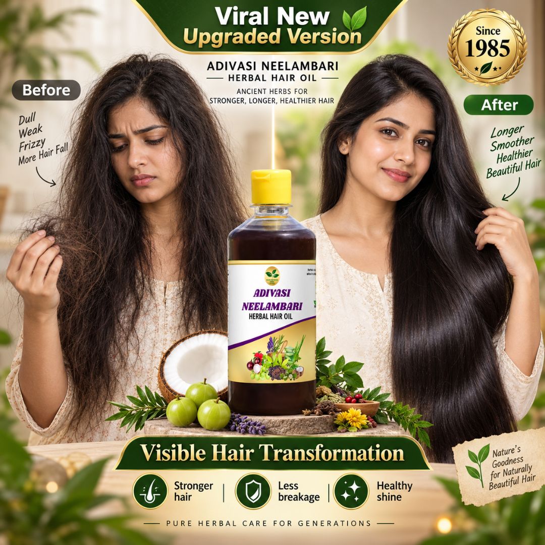 Newly Upgraded Adivasi Herbal Hair Oil 100ML PACK OF 2