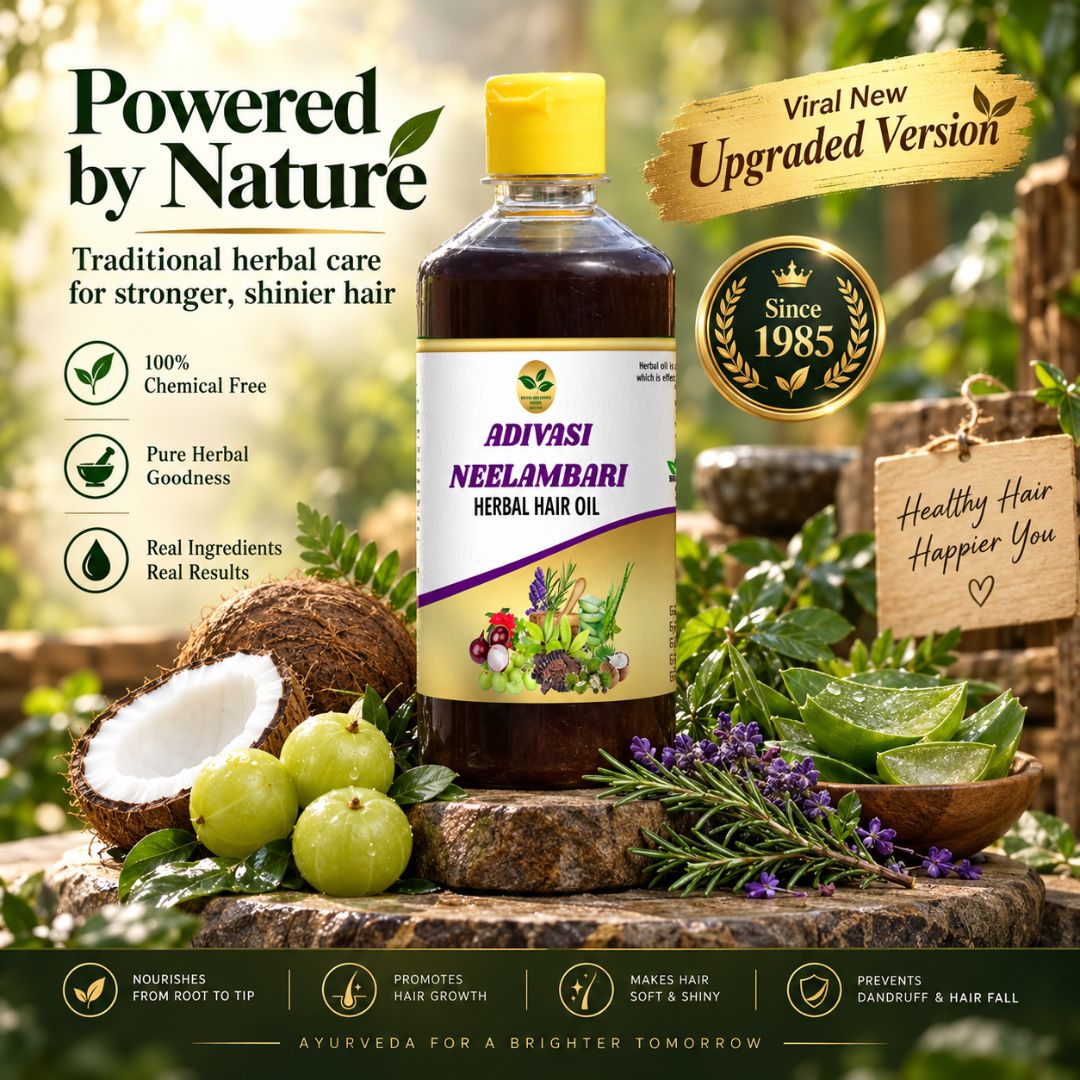 Newly Upgraded Adivasi Herbal Hair Oil 100ML PACK OF 2