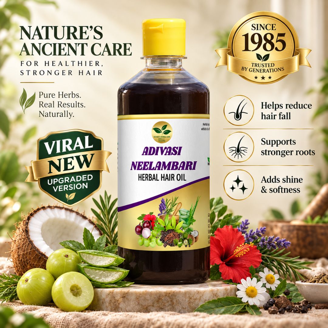 Newly Upgraded Adivasi Herbal Hair Oil 100ML PACK OF 2