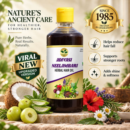 Newly Upgraded Adivasi Herbal Hair Oil 100ML PACK OF 2