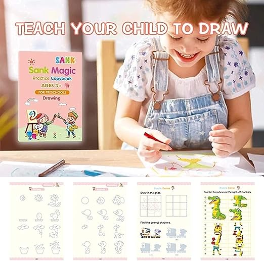Sank Magic Book (4 Book+10 Refill+1 Pen+1 Grip)