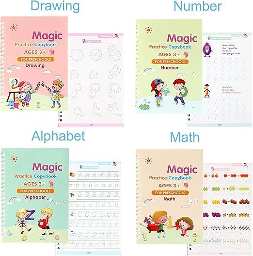 Sank Magic Book (4 Book+10 Refill+1 Pen+1 Grip)