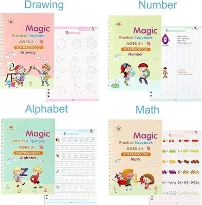 Sank Magic Book (4 Book+10 Refill+1 Pen+1 Grip)