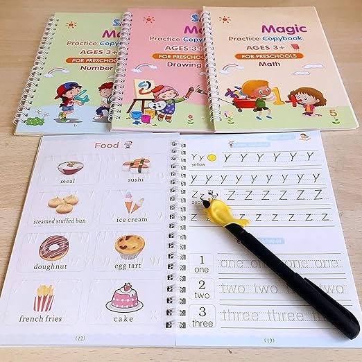 Sank Magic Book (4 Book+10 Refill+1 Pen+1 Grip)