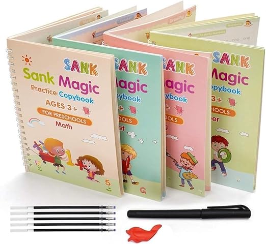 Sank Magic Book (4 Book+10 Refill+1 Pen+1 Grip)