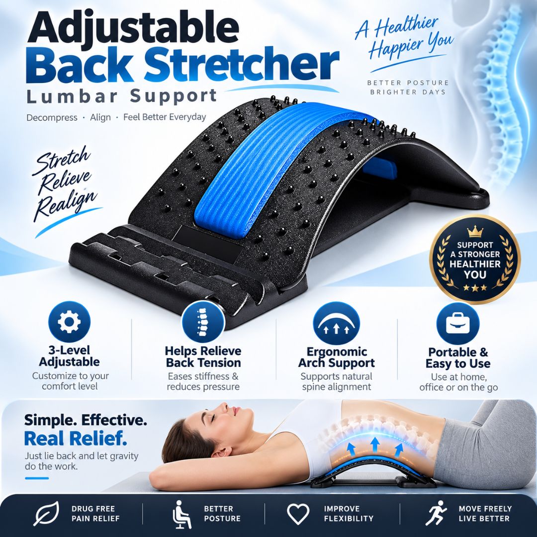 Adjustable Back Stretcher Lumbar Support