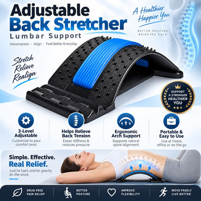 Adjustable Back Stretcher Lumbar Support